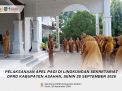 PELAKSANAAN APEL PAGI DI LINGKUNGAN SEKRETARIAT DPRD KABUPATEN ASAHAN, SENIN 28 SEPTEMBER 2026